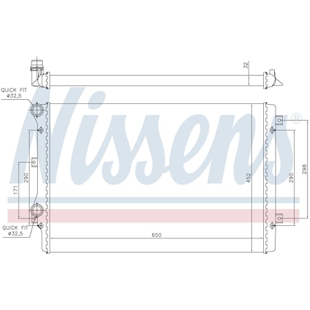 Nissen Radiator Nissens, 65279A 65279A
